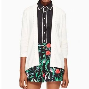 NWT Kate Spade Broome Street cream cardigan
